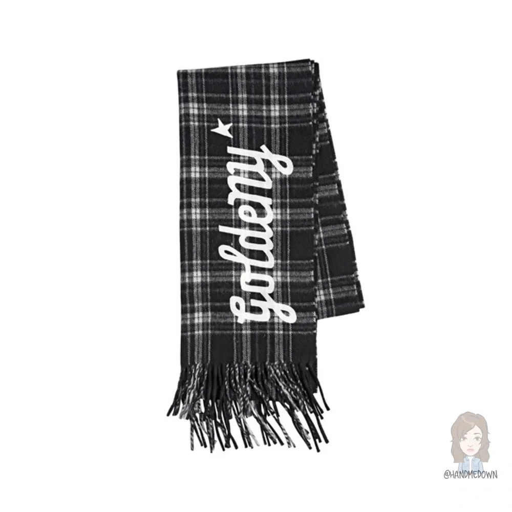 NWOT! Golden Goose Deluxe Brand Goldeny Plaid Scarf